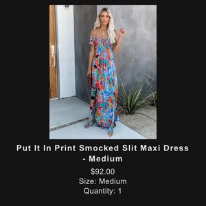 Floral maxi dress